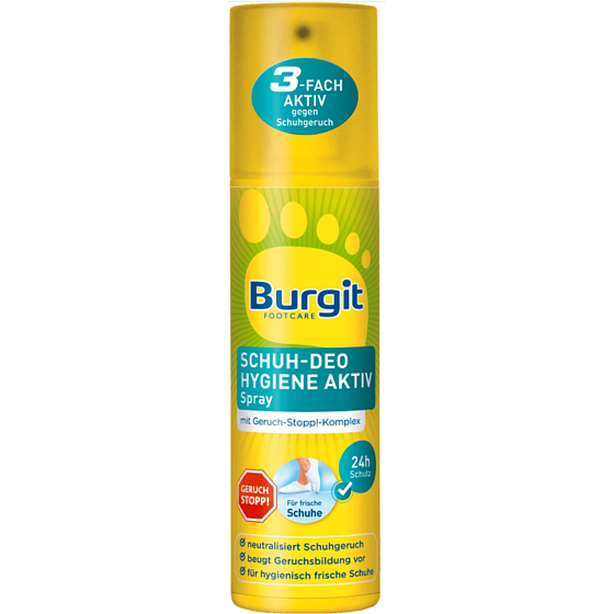 Burgit Footcare Hygiene Active dezodorant na topánky v spreji 175 ml