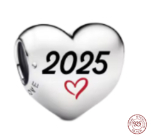 Charm Sterlingové stříbro 925 Láska v čase 2025, korálek na náramek láska