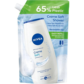 NIVEA SPRCH.GEL 500 ML CREME SOFT NÁHRADNÁ NÁPLŇ 4067