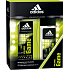 Adidas Pure Game parfumovaný deodorant sklo pre mužov 75 ml + sprchový gél 250 ml, kozmetická sada
