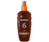 Nubian OF6 Olej na opaľovanie nízka ochrana sprej 150 ml