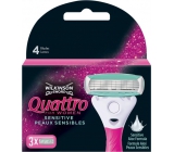 Wilkinson Quattro for Women náhradné hlavice 3 kusy