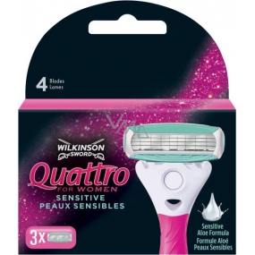 Wilkinson Quattro for Woman náhradná hlavica 3 kusy