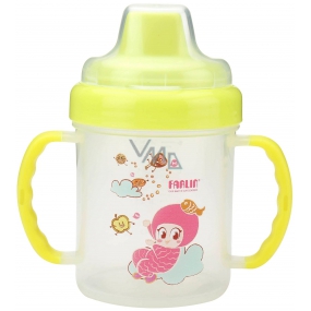 Baby Farlin Magic Cup hrnček netečúci s tvrdým náustkom 6+ mesiacov rôzne farby 200 ml AET-CP011-B