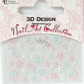 Absolute Cosmetics Nail Art 3D nálepky na nechty 24921 1 aršík