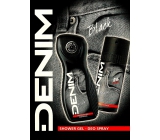 Denim Black sprchový gél pre mužov 250 ml + dezodorant sprej 150 ml, kozmetická sada