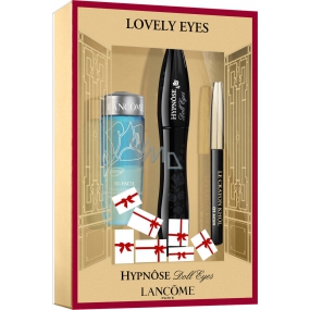 Lancome Hypnose Doll Eyes riasenka čierna 6,5 ml + dvojfázový odličovač očí 30 ml + čierna ceruzka na oči 0,7 g, kozmetická sada