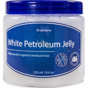 Silverlene White Petroleum Jelly petrolejová masť biela vazelína na suchú, popraskanú pokožku, zapareniny, omrzliny 250 ml