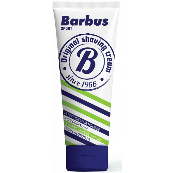 Barbus Šport penivý krém na holenie s chlorofylom tuba 75 g