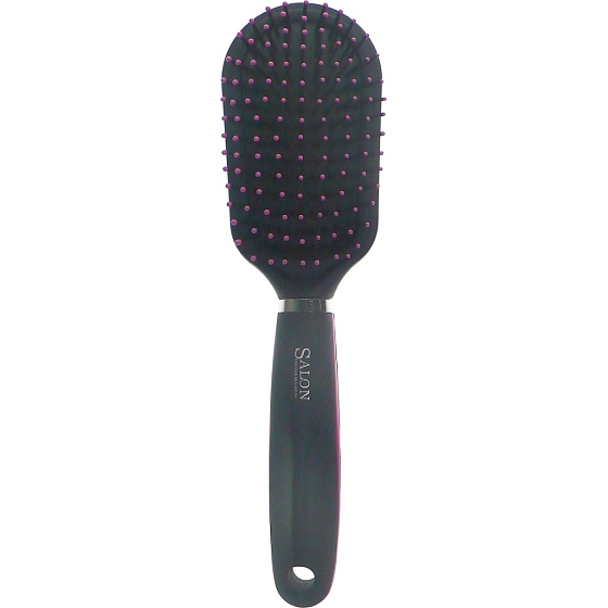 Salon Professional Brush kefa na vlasy veľký oválny čierno-ružový 24 cm 40270