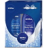 Nivea Body Milk výživné telové mlieko 250 ml + Protect & Care antiperspirant sprej 150 ml + krém 30 ml, kozmetická sada