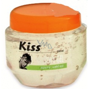 Mika Kiss Silver mokrý vzhľad vlasový gél pre mužov 400 ml