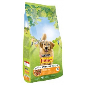 Purina Friskies VITAFIT Balance s kuraťom a pridanou zeleninou kompletné krmivo pre dospelých psov 3 kg