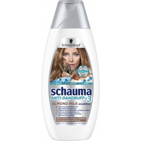 Schauma Anti-Dandruff x3 Almond Milk šampón pre náročné vlasy s lupinami 400 ml