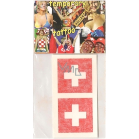 Arch Tetovacie obtlačky na tvár i telo Švajčiarsko vlajka 2 motívy