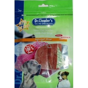 Dr. Clauders Jahňacie sušené pásky doplnok stravy pre psov 80 g 10 kusov
