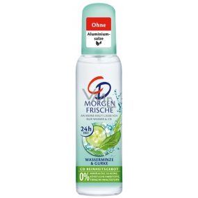 CD Uhorka a Mäta telový deodorant antiperspirant sklo pre ženy 75 ml