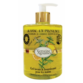 Jeanne en Provence Verveine Agrumes - Verbena a Citrusové plody umývací gél na ruky dávkovač 500 ml