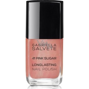 Gabriella salva Longlasting Enamel dlhotrvajúci lak na nechty s vysokým leskom 41 Pink Sugar 11 ml