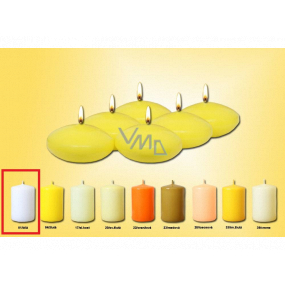 Lima Plávajúce šošovka sviečka biela 50 x 25 mm 6 kusov