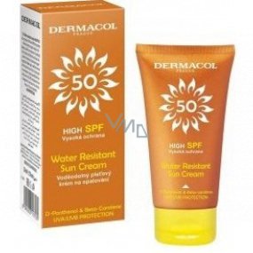 Dermacol Sun Water Resistant SPF50 vodeodolný pleťový krém na opaľovanie 50 ml
