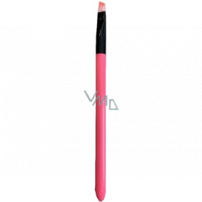 Kozmetický štetec na oči a obočie skosený 14 cm, mix farieb