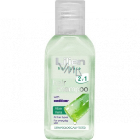 Lilien Aloe Vera 2v1 šampón a kondicionér pre všetky typy vlasov 50 ml cestovné balenie