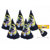 Rappa Halloween Čarodejnica párty klobúk 6 kusov v sáčku