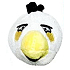 Plyšový držiak na ceruzky/prstová hračka Angry Birds biely 5 cm 1 kus