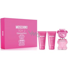 Moschino Toy 2 Bubble Gum toaletná voda 50 ml + telové mlieko 50 ml + sprchový gél 50 ml, darčeková sada pre ženy