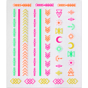 Essence Neon Vibes nálepky na nechty v neónových farbách 1 list