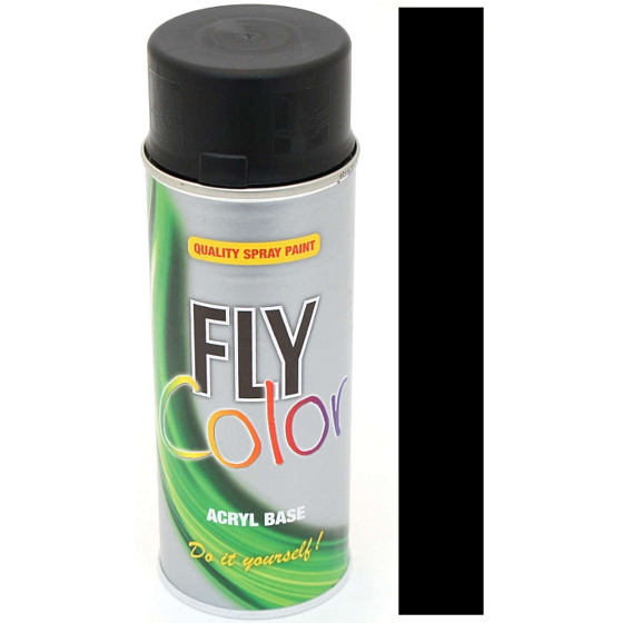 Color Works Fly Color RAL akrylová farba sprej 9005 Čierny matný 400 ml