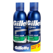 Gillette Series Sensitive Aloe Vera pena na holenie pre mužov 2 x 200 ml, duopack