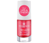 Essence What a tint! barva na rty a tváře 02 Coral Sunset 4,9 ml