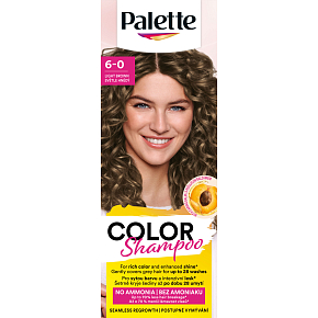 Palette Color Shampoo farba na vlasy 6-0 Svetlá hnedá, 50 ml
