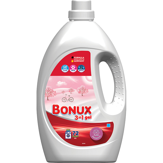 Bonux Color Pure Magnolia prací gel, 72 praní, 3,6 l