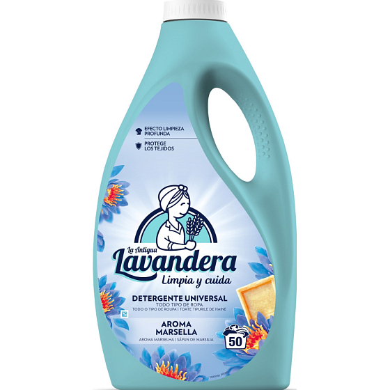 Lavandera marseillské mydlo prací gel 2,5 l, 50 dávok