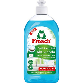 Frosch Koncentrovaný prostriedok na umývanie riadu s aktívnou sodou 500ml Frosch Koncentrovaný prostriedok na umývanie riadu s aktívnou sodou 500ml