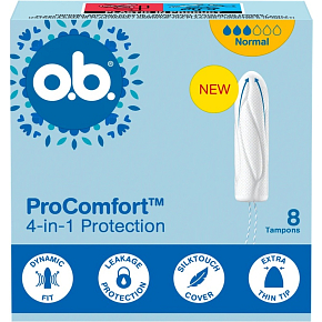 o.b. tampony ProComfort Normal 8 ks o.b. tampony ProComfort Normal 8 ks