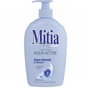 Mitia Aqua Active tekuté mydlo s vitamínom E dávkovač 500 ml