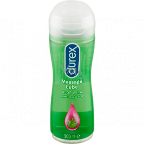 Durex 2v1 Massage Lube Aloe Vera intímny masážny a lubrikačný gél 200 ml