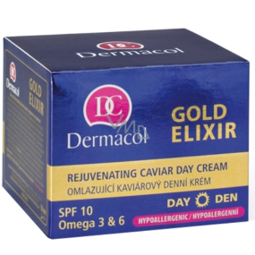 Dermacol Gold Elixir SPF10 Omladzujúci kaviárový denný krém 50 ml