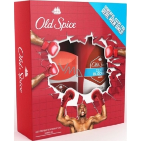 Old Spice Odor Blocker antiperspirant sprej pre mužov 125 ml + sprchový gél 250 ml, kozmetická sada
