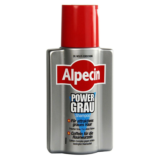 Alpecin PowerGrey Šampón proti vypadávaniu vlasov na šedivé vlasy 200 ml