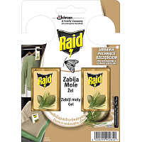Raid háčik proti šatným molom s vôňou cédru, 2 ks