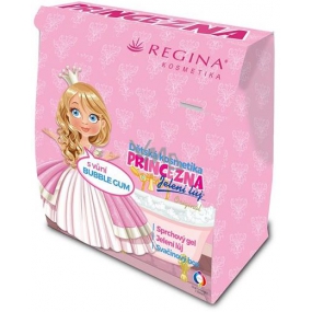 Regina Princezná sprchový gél pre deti 250 ml + pomáda na pery 2,3 g + desiatový box, kozmetická sada