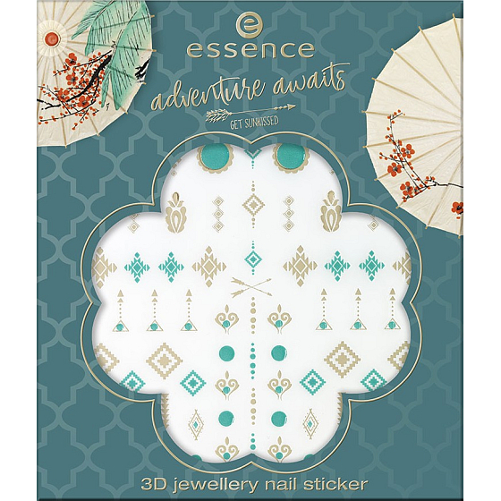Essence Adventure Awaits nálepky na nechty 3D Jewellery 01 Do not Stop To Explore! 81 kusov
