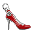 Yankee Candle Charming Scents kovový prívesok v tvare červeného črievičke na visačku do auta High Heel