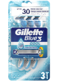 Gillette Blue 3 Cool 3 britvy holiaci strojček pre mužov 3 kusy