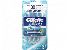 Gillette Blue 3 Cool 3 britvy holiaci strojček pre mužov 3 kusy